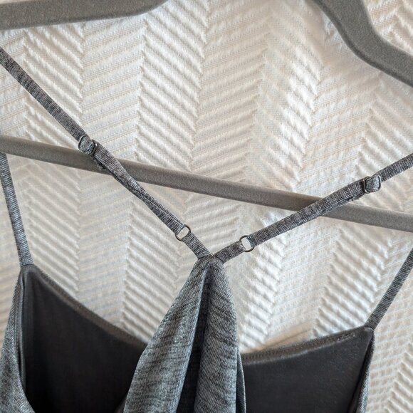 BCBGeneration Liquid Silver Metallic Asymmetrical Ruched Midi Dress Size Medium - Picture 16 of 16